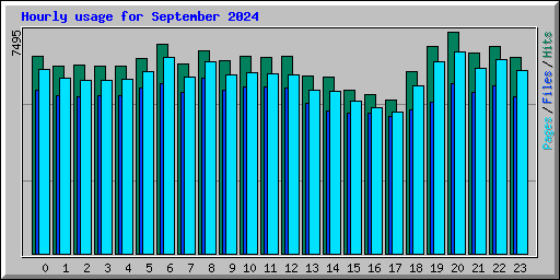 Hourly usage for September 2024